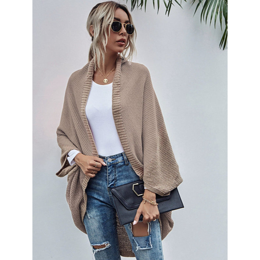Maeve™ – Oversized Wol Cardigan met Batwing Mouwen