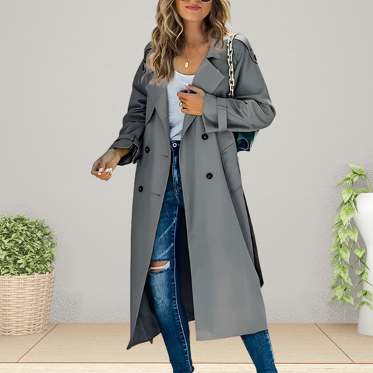 Camille™ – Stijlvolle Trenchcoat met Klassieke Uitstraling