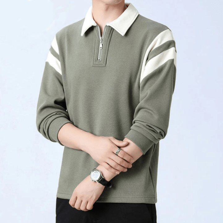 Heritage Cotton Quarter-Zip Sweatshirt