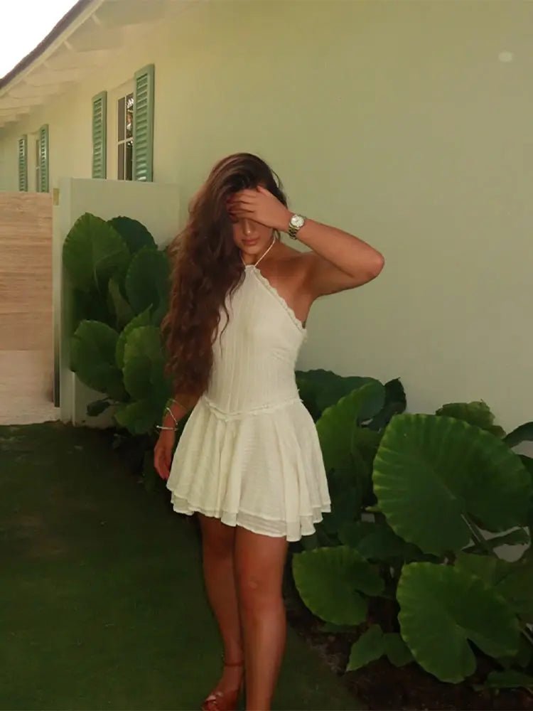  Maria™ | Modna sukienka bez rękawów z wiązaniem na szyi