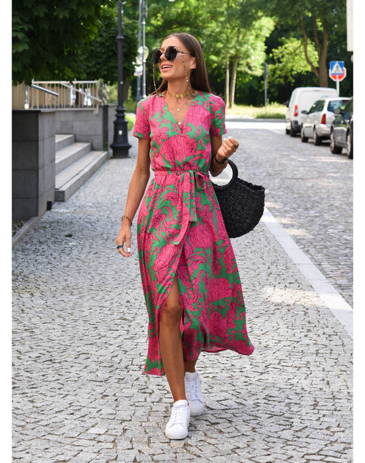 Amber™ - Elegante bloemenjurk