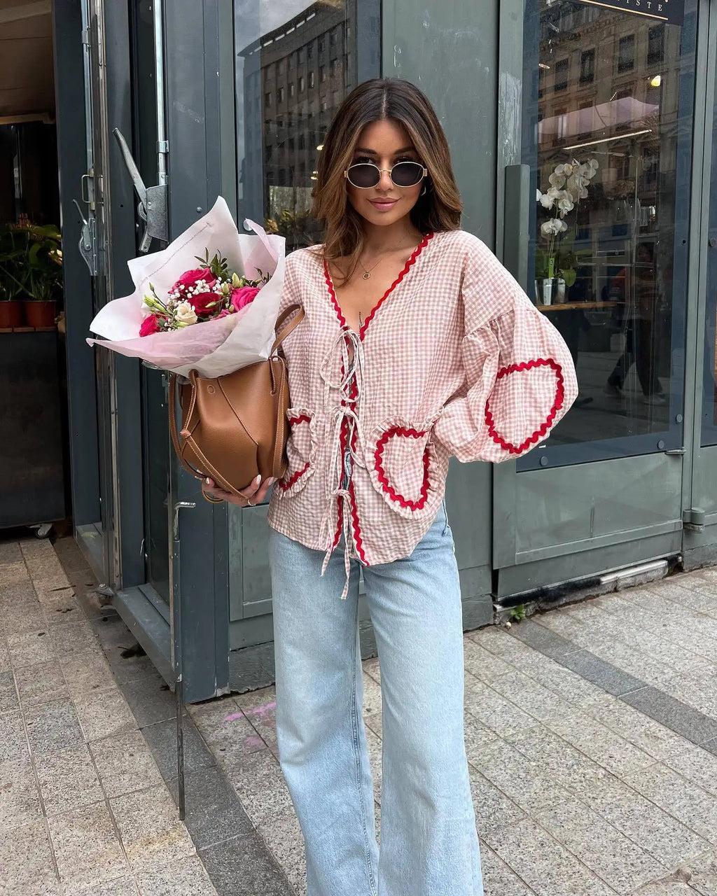 Melania™ – luźna bluzka damska w stylu vintage