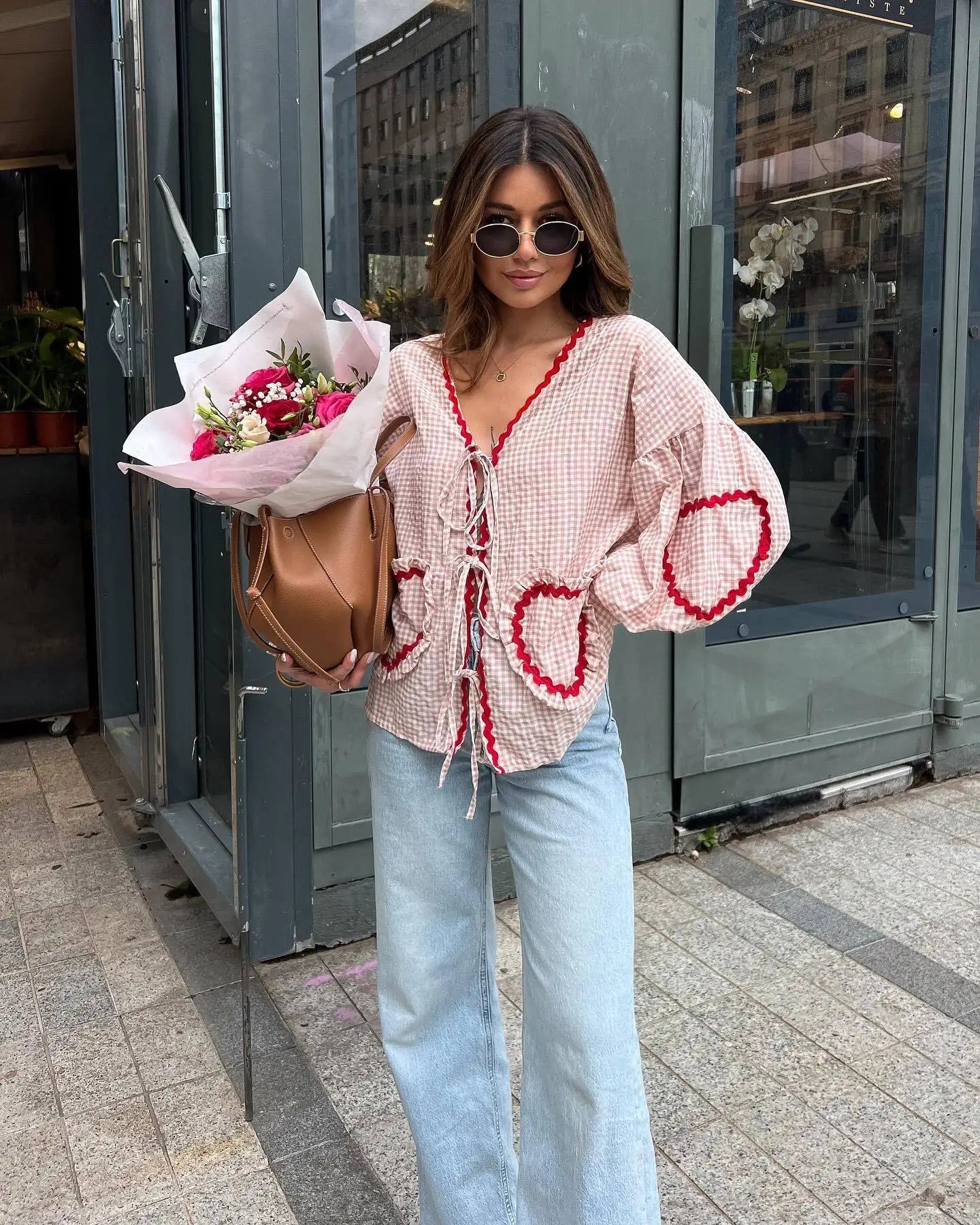 Melania™ – luźna bluzka damska w stylu vintage