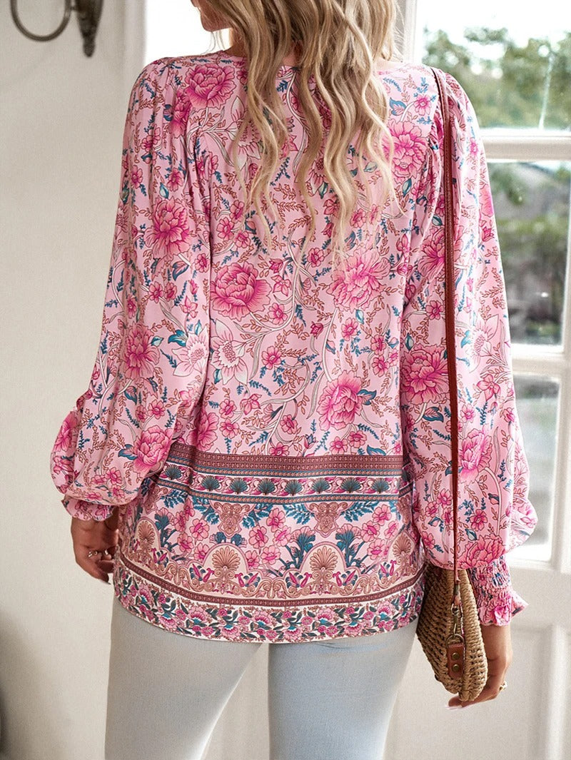 Lisa™ - Elegante Blouse met Bloemen