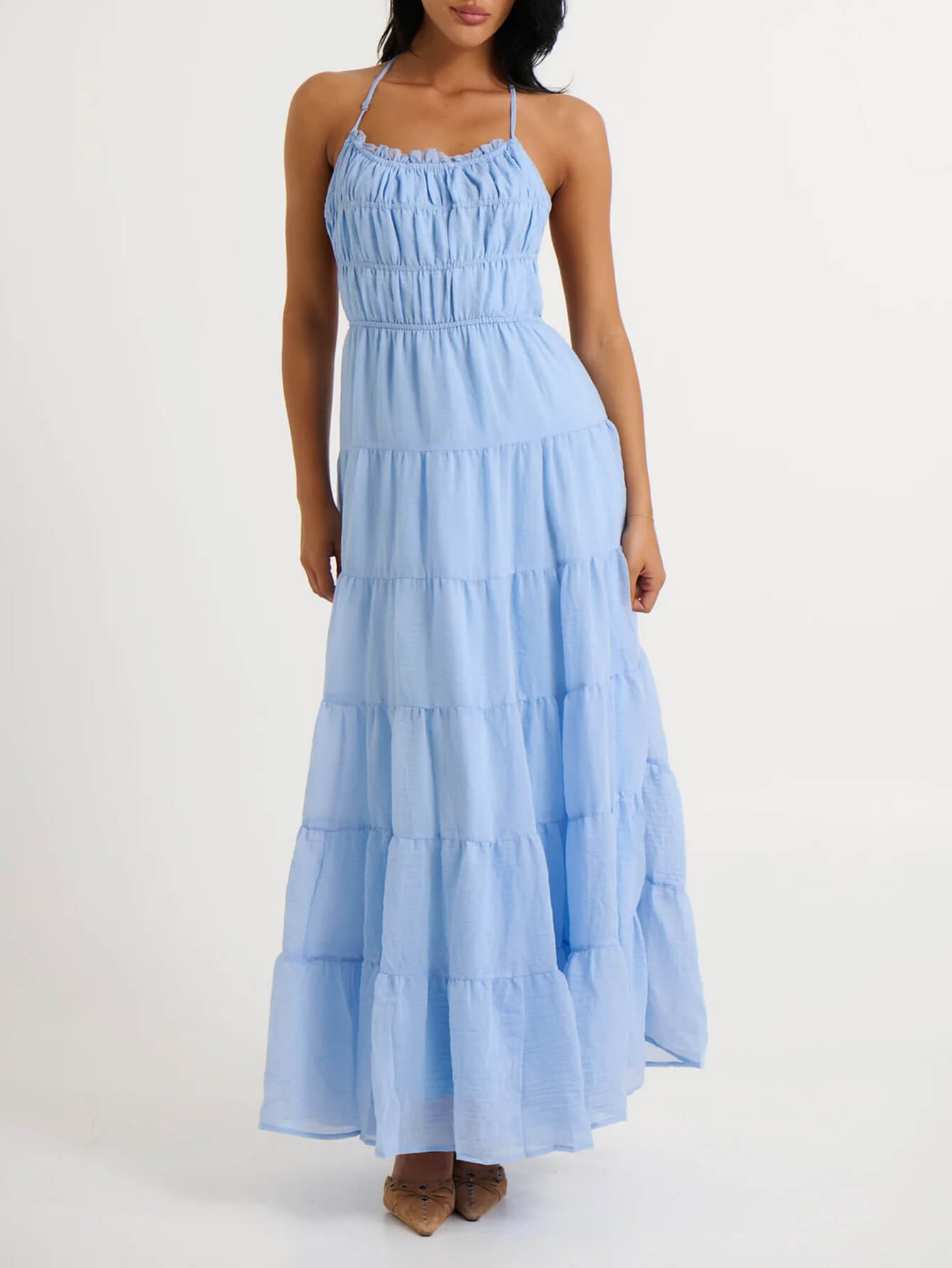 Good Timer Halter Maxi Dress