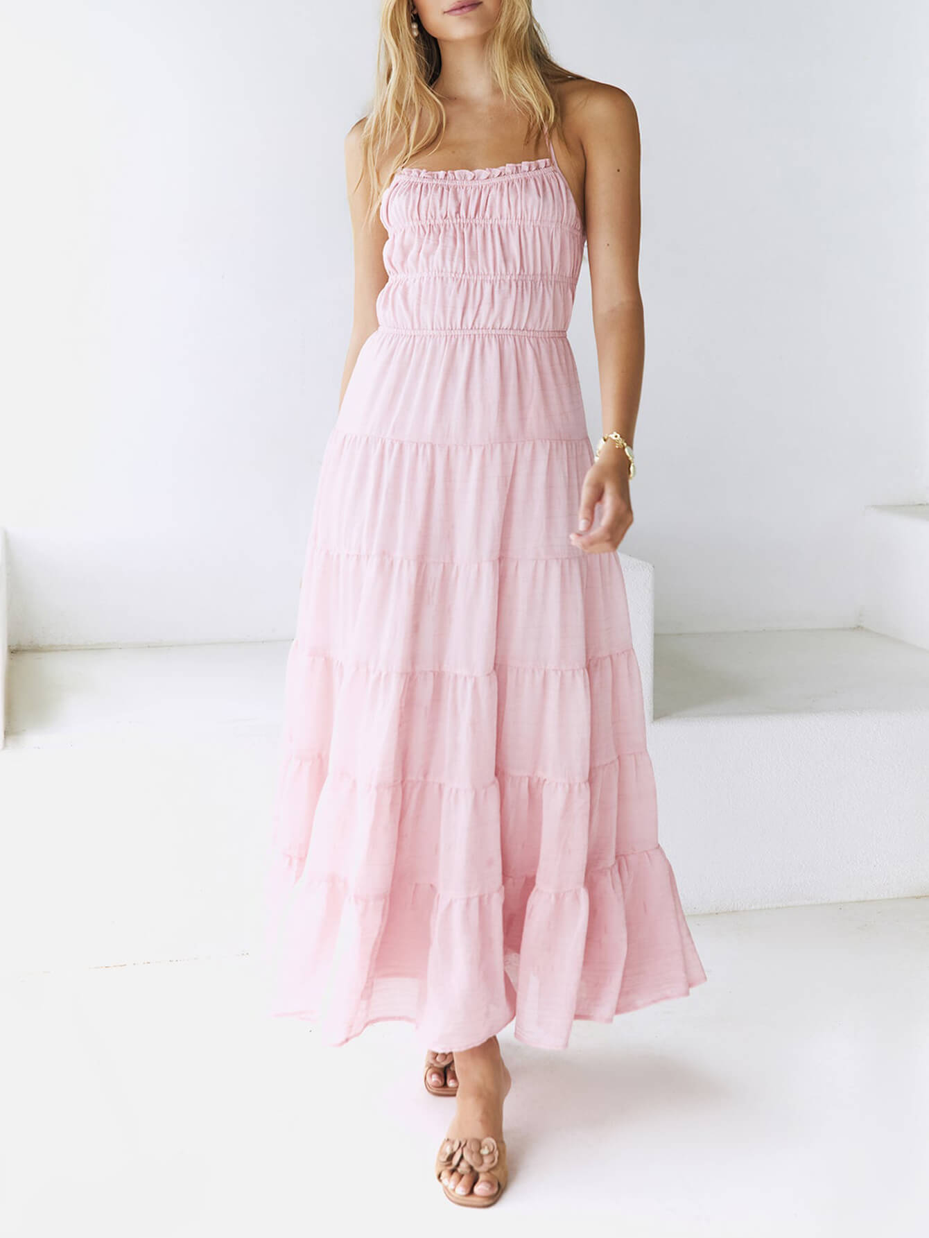 Good Timer Halter Maxi Dress